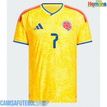 Camisa de time de futebol Colômbia Luis Diaz #7 Replicas 1º Equipamento Mundo 2026 Manga Curta